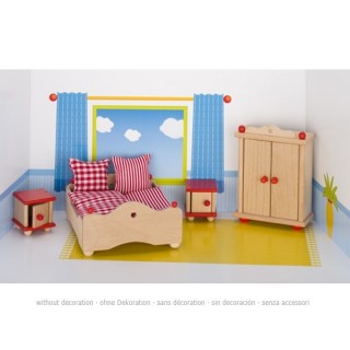 MOBILIARIO QUARTO CASAL PARA CASA DE BONECAS
